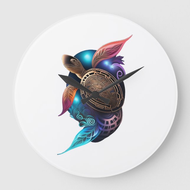 Turtle Copy Copy Copy Copy Copy Copy Copy Copy Cop Large Clock (Front)