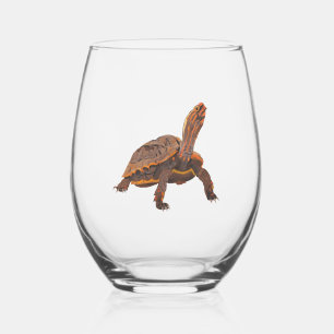 Turtle Copy Copy Copy Copy Copy Copy Copy Stemless Wine Glass