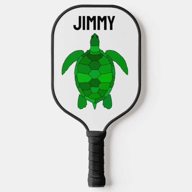TURTLE CUSTOM PERSONALIZED PICKLEBALL PADDLE  (Front)
