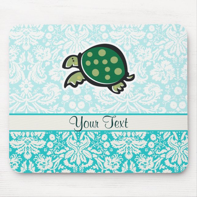 Turtle; Cute Mouse Mat (Front)