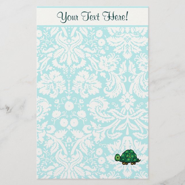 Turtle; Cute Stationery (Front)