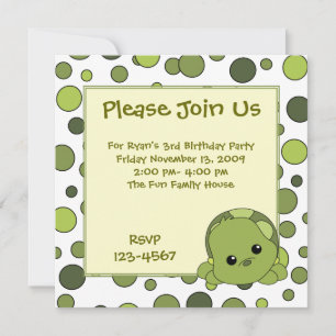 Turtle Cutie Invitation