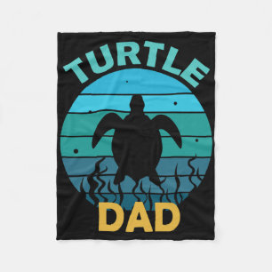 Turtle Dad Eco-friendly Earth Day Fleece Blanket