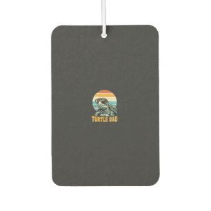Turtle Dad Retro Sunset Vintage Engraving Vector D Car Air Freshener