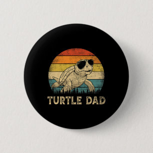 Turtle Dad Turtle Lovers Daddy Father's Day 6 Cm Round Badge
