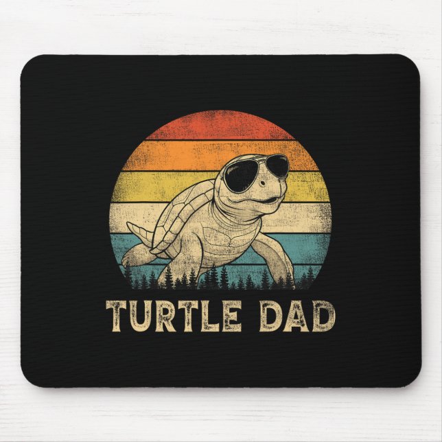 Turtle Dad Turtle Lovers Daddy Father's Day  Mouse Mat (Front)