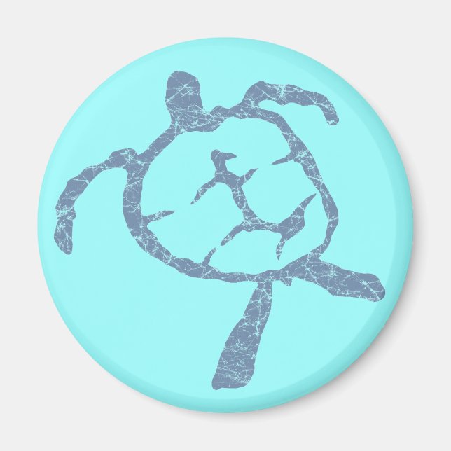 turtle-dark blue magnet (Front)