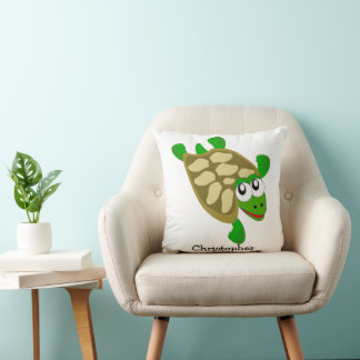 Turtle Design Personalised Cushion