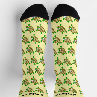 Turtle Design Personalised Socks