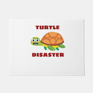 Turtle Disaster Turtle Pun Doormat
