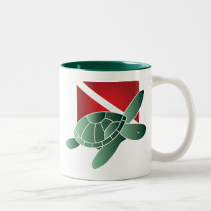 Turtle Dive Flag Mug