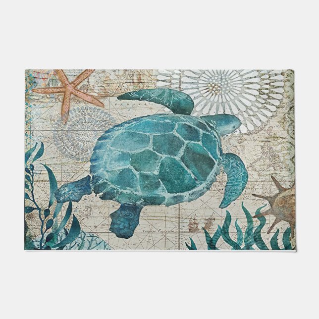Turtle Doormat, Welcome Doormat Welcome Mat Porch (Front)