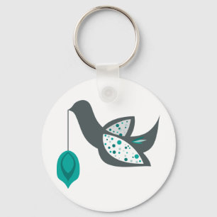 Turtle Dove Ornament Key Ring