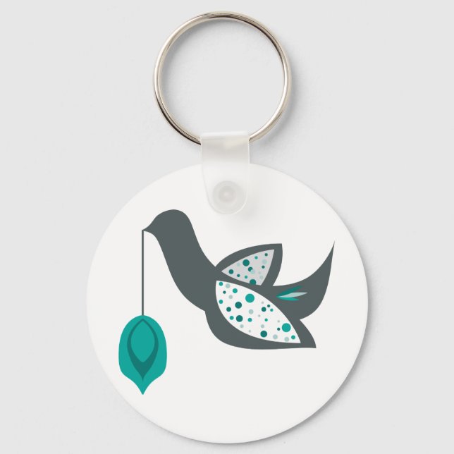 Turtle Dove Ornament Key Ring (Front)