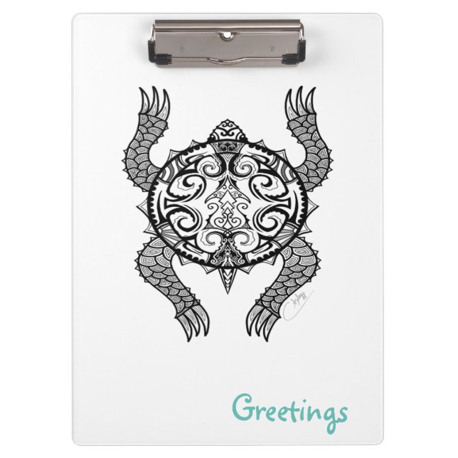 Turtle Drawing Clipboard (Front)