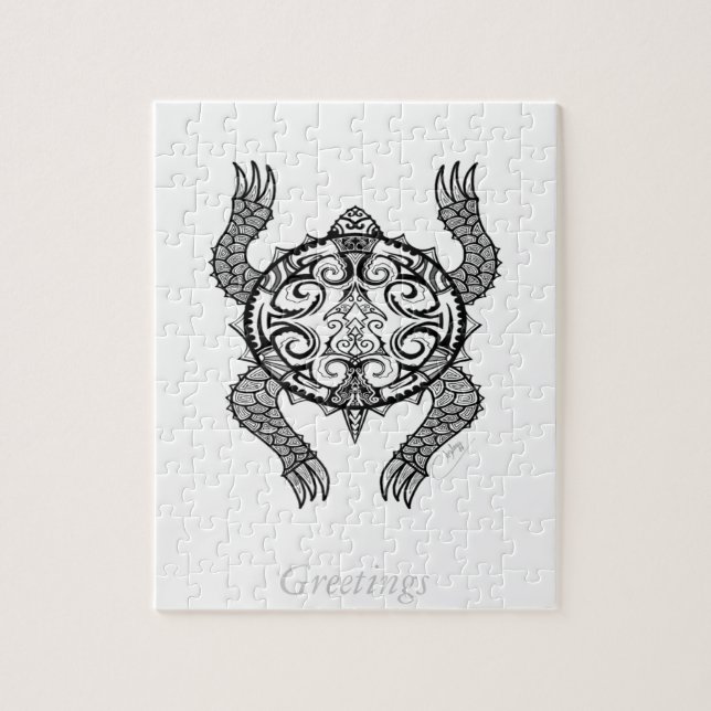 Turtle Drawing Jigsaw Puzzle (Vertical)