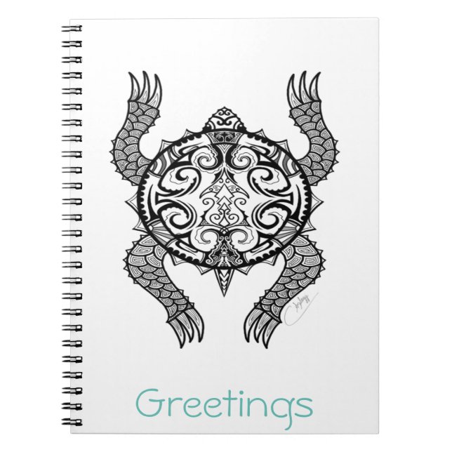 Turtle Drawing Notebook (Front)