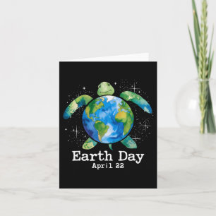 Turtle Earth Day Shirt For Women Kid Teacher Sea S Card