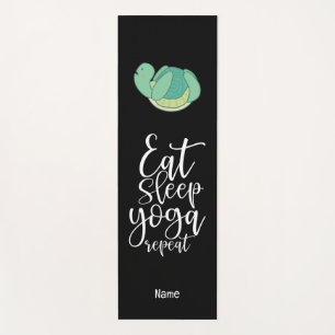 Turtle eat sleep yoga repeat for animal lovers yoga mat