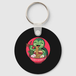 Turtle Eating Ramen Kawaii Turtle Japanese Kawaii  Key Ring