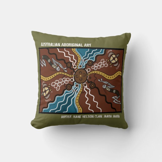 Turtle Egg Dreaming pillow case design (Front)