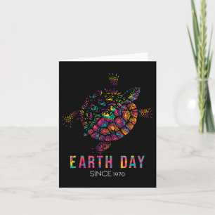Turtle Environmental Protection Earth Day Since Card