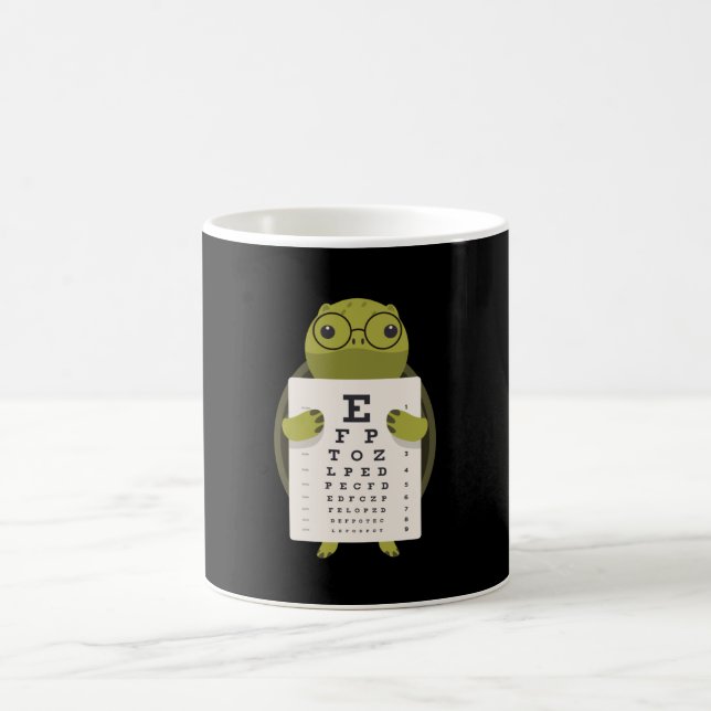 Turtle Eye Chart Coffee Mug (Center)