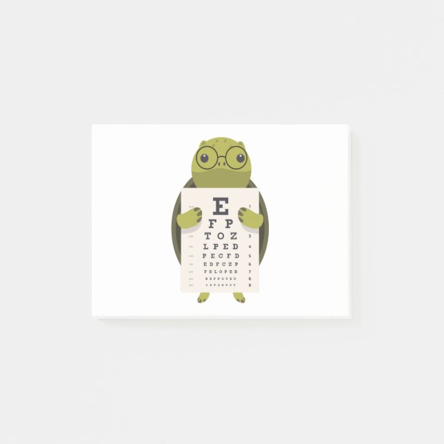 Turtle Eye Chart Post-it Notes (Front)