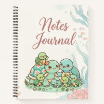 Turtle Family Notes Journal