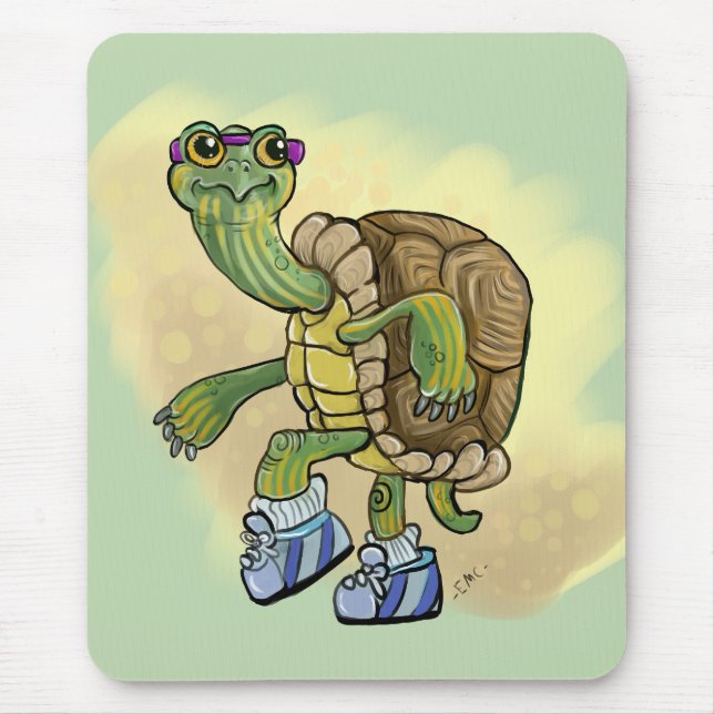 Turtle Fast! Mouse Mat (Front)