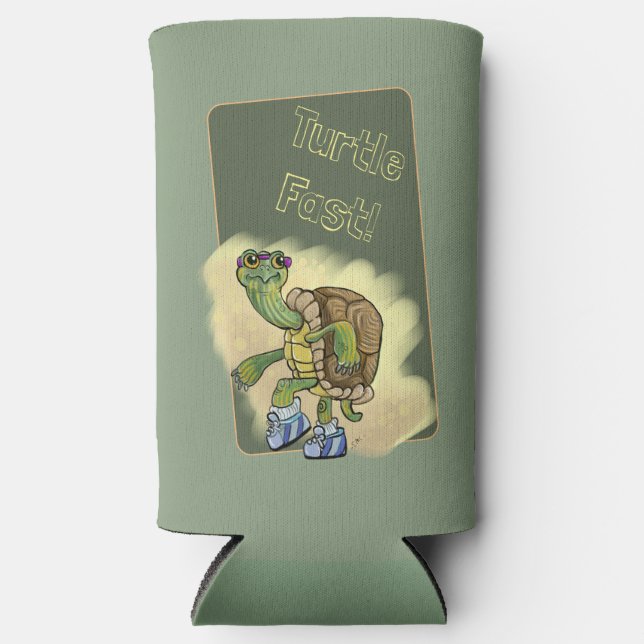 Turtle Fast Seltzer Can Cooler (Front)