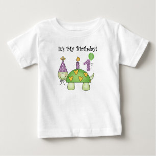 Turtle First Birthday Baby T-Shirt
