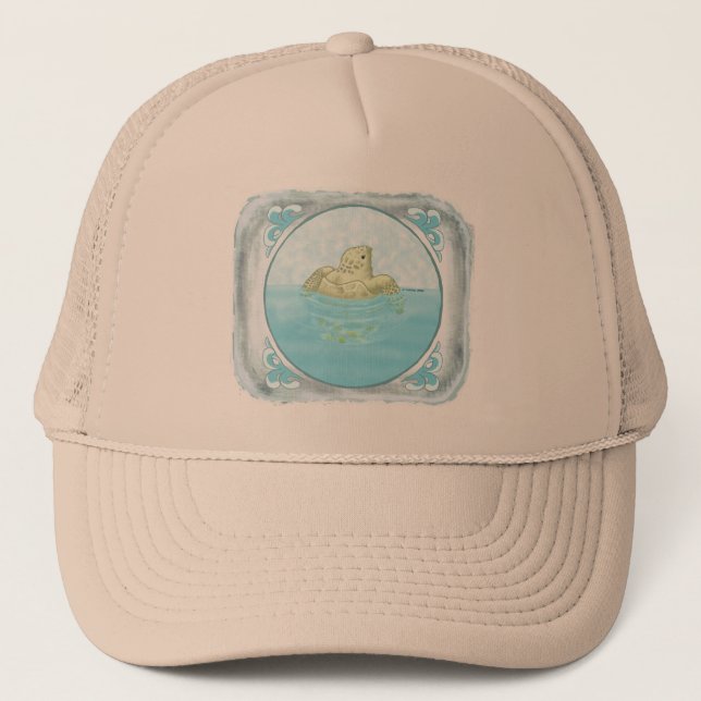 Turtle First Swim  Hat (Front)
