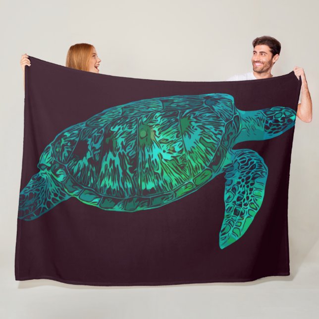 Turtle Fleece Blanket (In Situ)