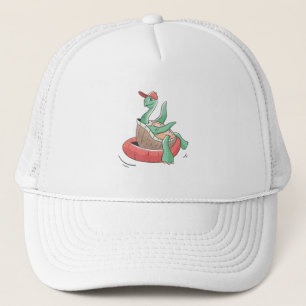 Turtle Floating Trucker Hat