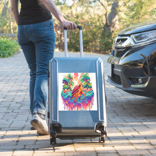 Turtle Floats in Liquid Garden.