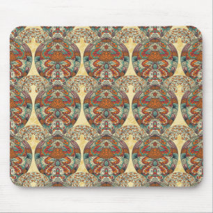 Turtle Floral Pattern Mouse Mat