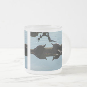 Turtle Friends Frosted Glass Mug