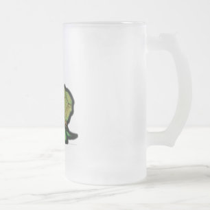 Turtle Frosted Glass Beer Mug