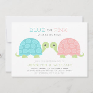 Turtle Gender Reveal Invitation