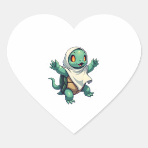 Turtle Ghoul Heart Sticker