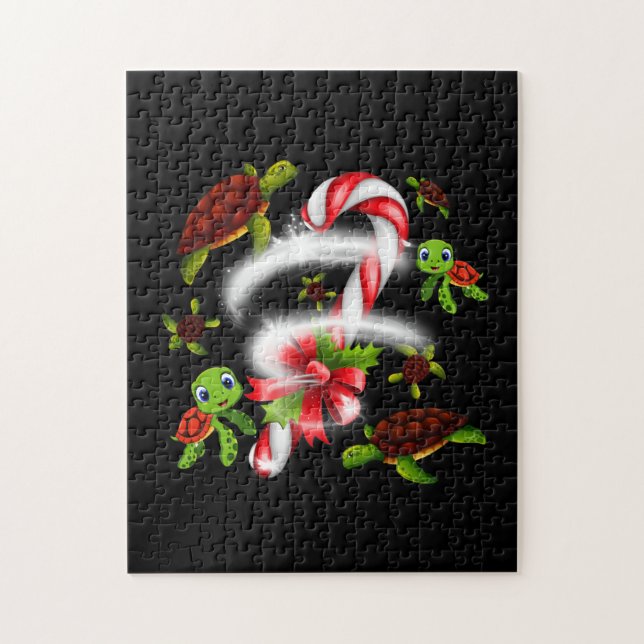 Turtle  Gift | Turtle Candy Sweet Christmas Jigsaw Puzzle (Vertical)