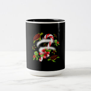 Turtle  Gift   Turtle Candy Sweet Christmas Two-Tone Coffee Mug