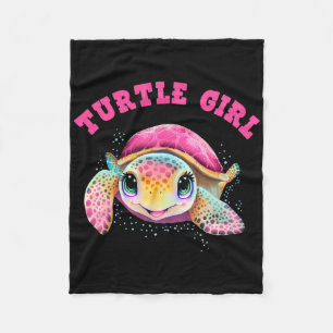 Turtle Girl Earth Day Favours Earth Day Fleece Blanket