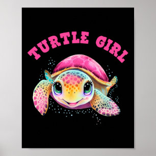 Turtle Girl Earth Day Favours Earth Day  Poster