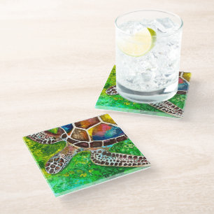 Turtle Glass Coaster