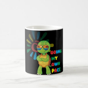 Turtle going at his own pace coffee mug