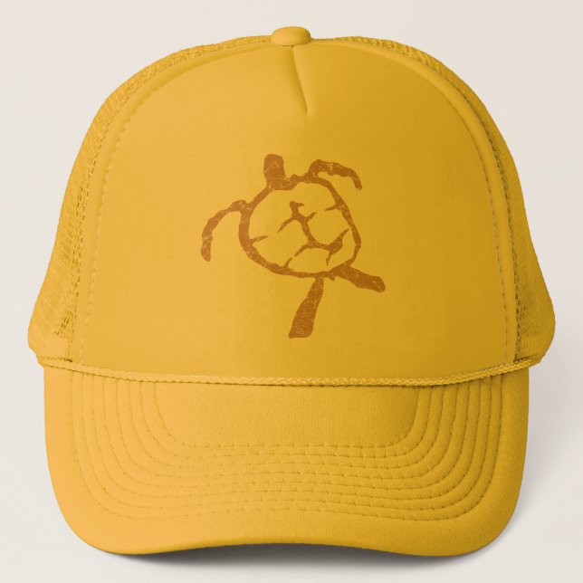 turtle-Gold Trucker Hat (Front)