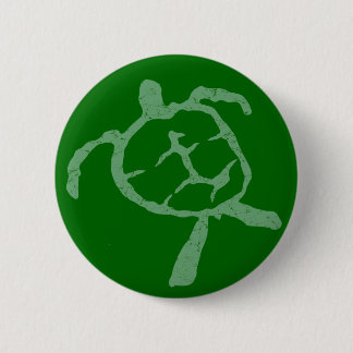 turtle-green 6 cm round badge