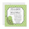 Turtle Green Dots Baby Shower Invitations